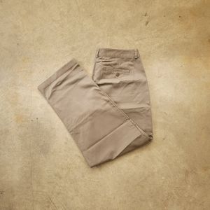 L.L. Bean Tan Favorite Fit Petite Trouser Pants